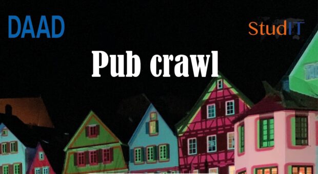 Read more about the article Pub Crawl, Intro Week Thurs. 21.04.22